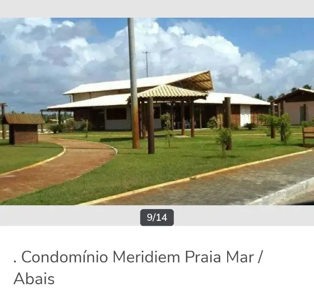 Lote no Condomínio Meridiem Praia Mar com 450 m² na Praia do Abaís Vendo ou Troco em Carro