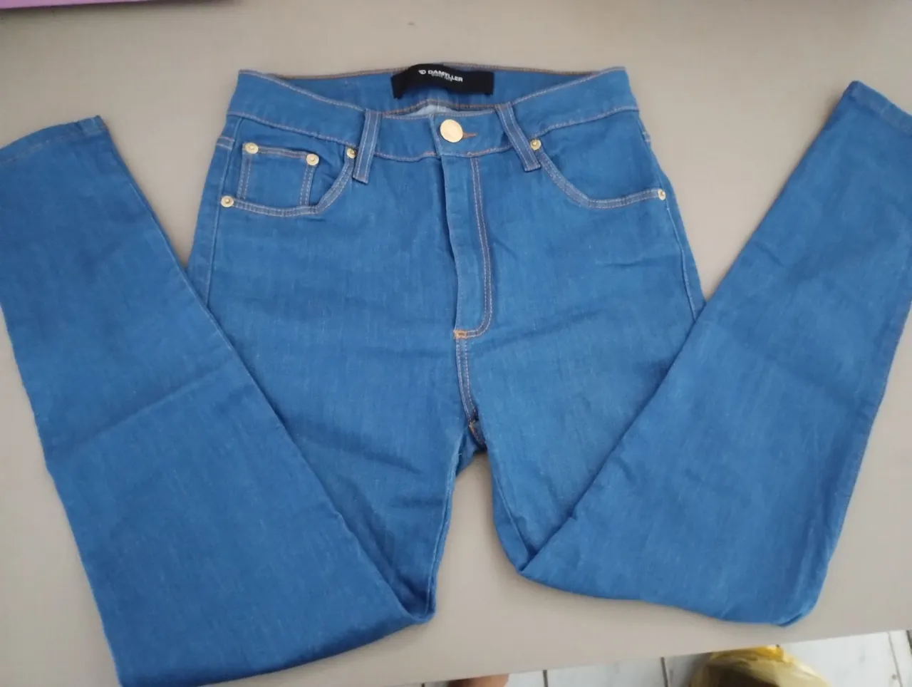 Calça Damyller Jeans Azul Feminina