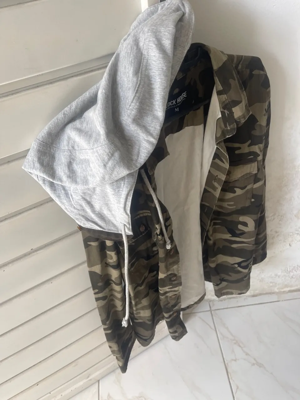 Casaco jaqueta Camuflado jeans 