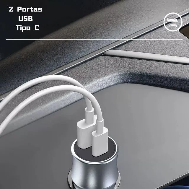 Carregador veicular Turbo 48w - R$40,00 - Foto 3