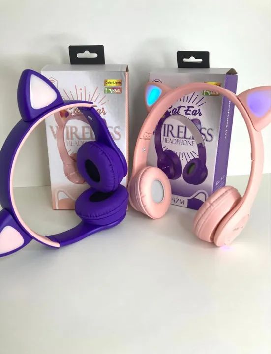 Fone de ouvido Headphone Cat Ear  - Foto 2