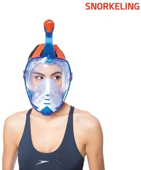 Máscara e Snorkel Full Face Pro Speedo - AZUL TRANSLUCIDO - nunca usada - Foto 2
