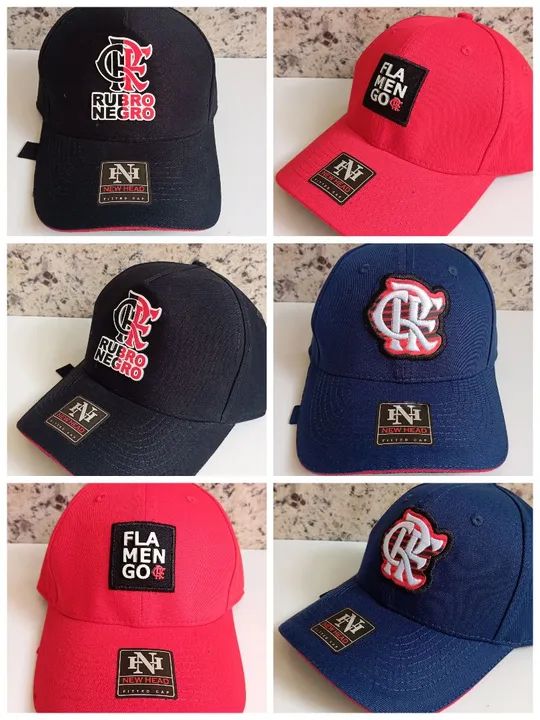Boné do Flamengo Aba curva Fitão regulagem
