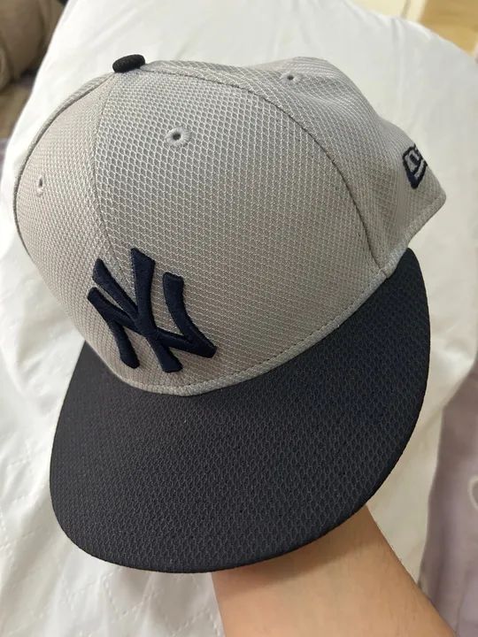 Boné New York Yankees Cinza - New era 7 7/8 - Foto 2