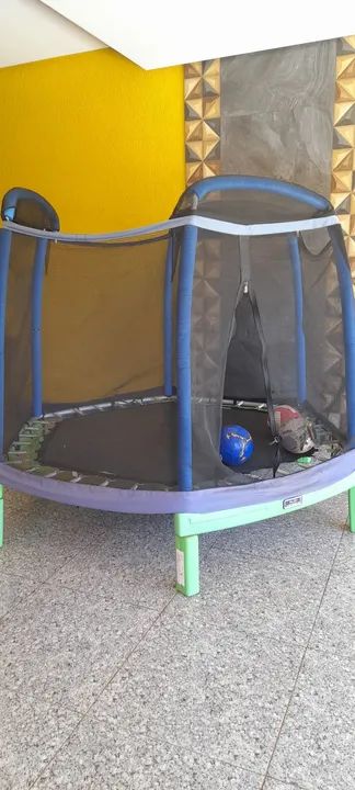 PROMOCAO!!Trampolím Infantil de ferro com Rede de Proteção 
