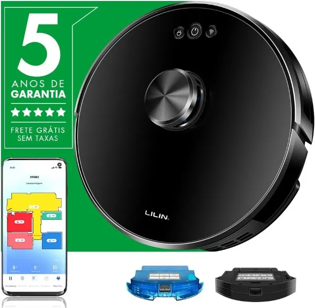 Robô Aspirador e passa pano LIECTROUX LILIN XR500. Novo lacrado na cx com ALEXA e Anatel.