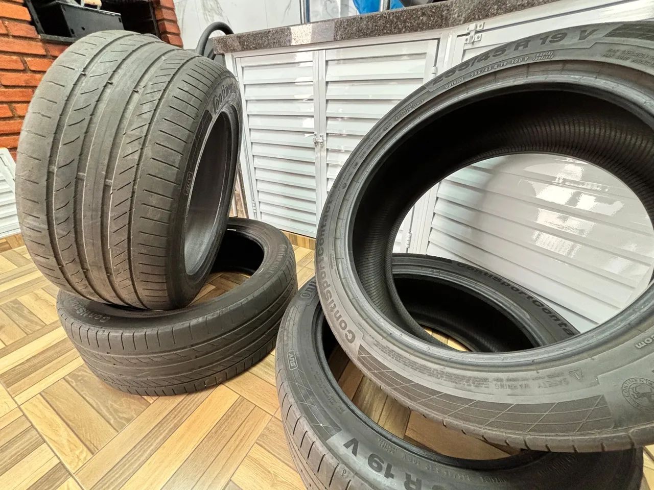 Pneus Continental R19 seminovos - Foto 4