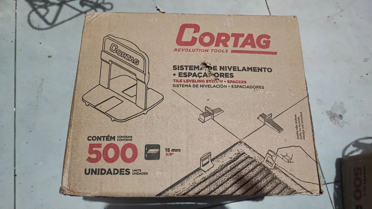Sistema de Nivelamento Cortag - Espaçados e Cunha 2mm - Foto 3