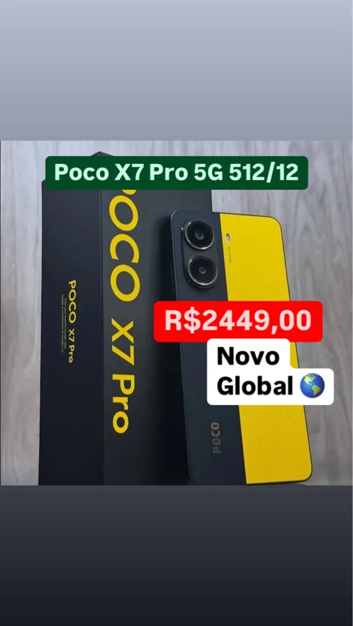 Poco x7 Pro 5G 512Gigas 12 Ram Novo Entrega Grátis 