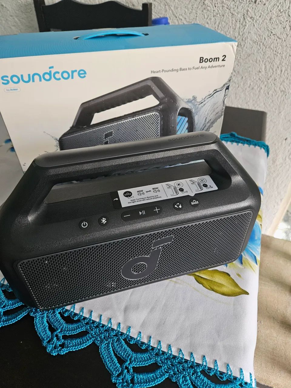 Caixa de Som Bluetooth Soundcore Boom 2 ZERADA!! - Foto 2