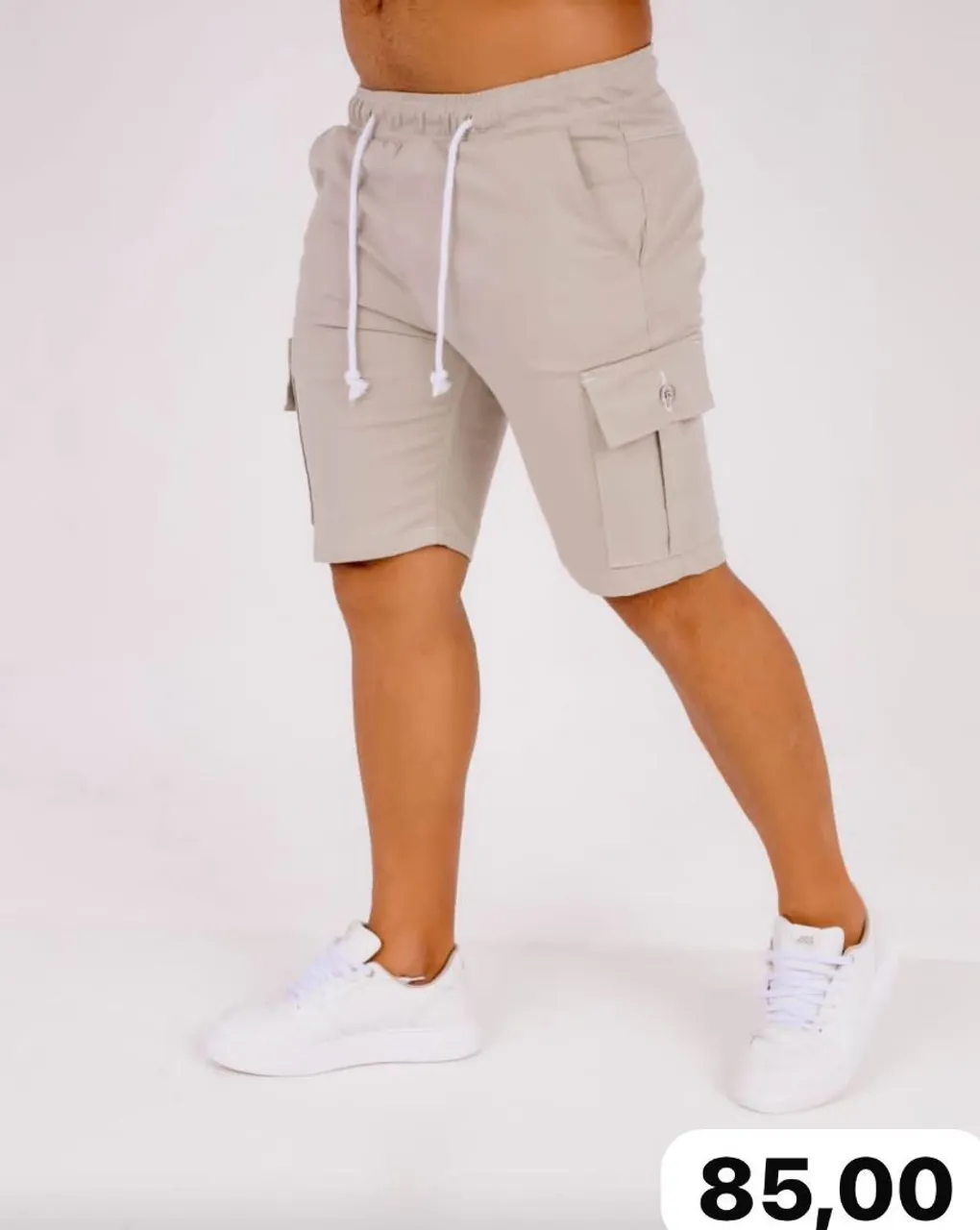 Shorts Cargo Masculino Bege