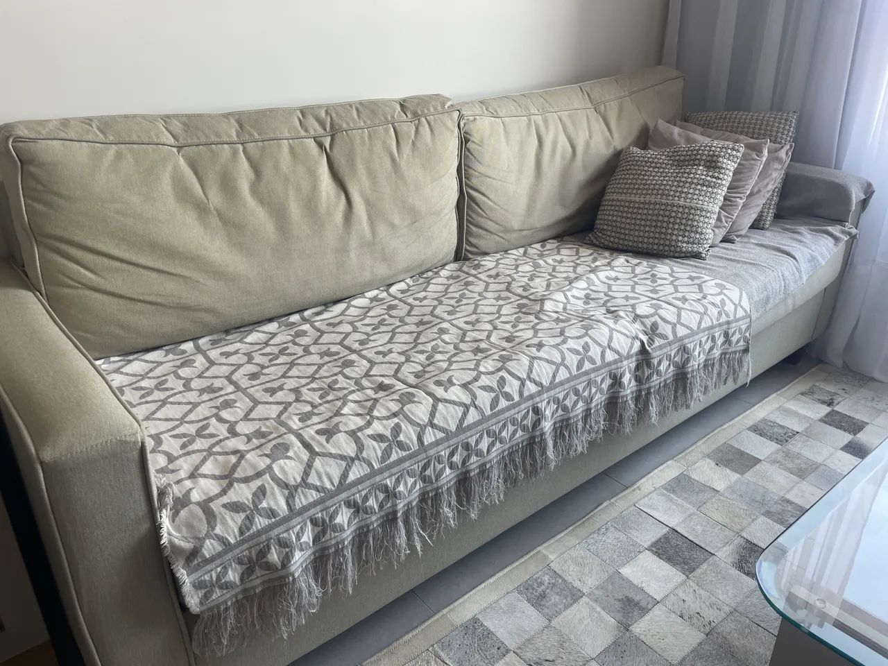 Sofá 4 lugares linho impermeável  - Foto 2
