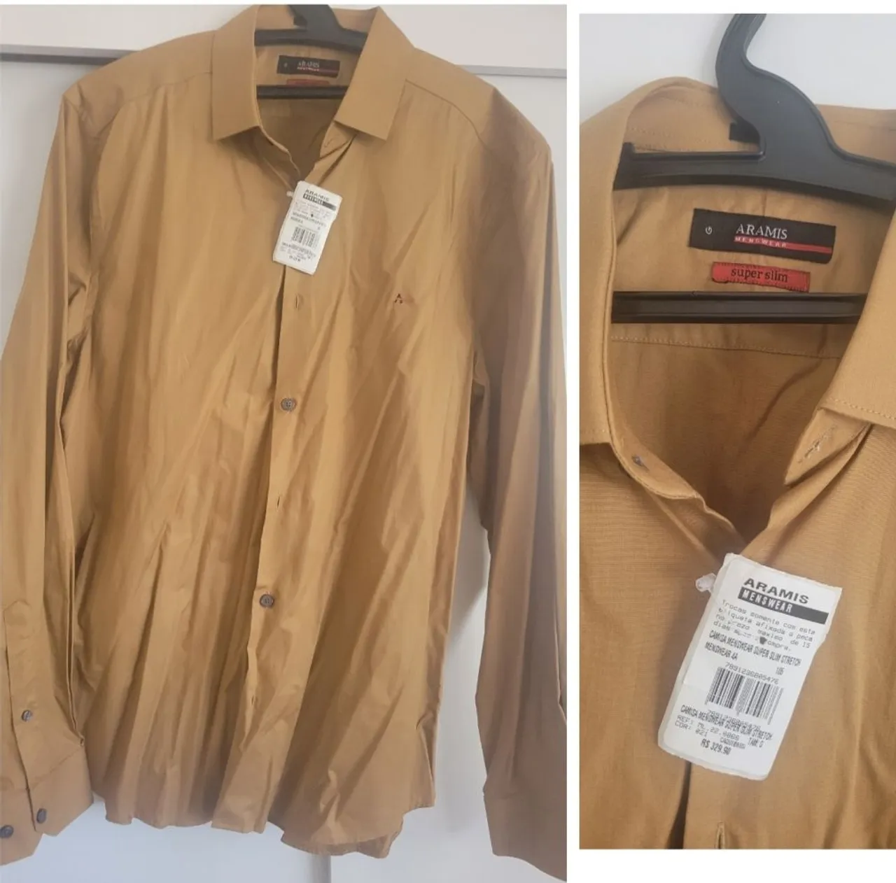 Camisa social ARAMIS nova original tam G