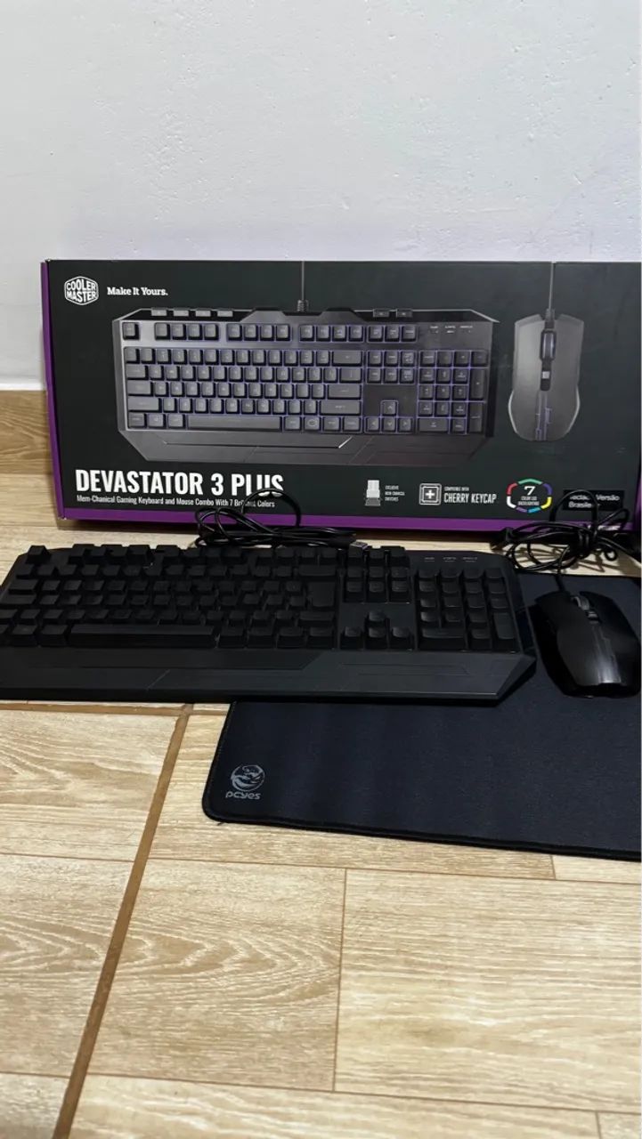 Kit Gamer Cooler Master Devastator 3 Plus + Headset Logitech G533 - Foto 4