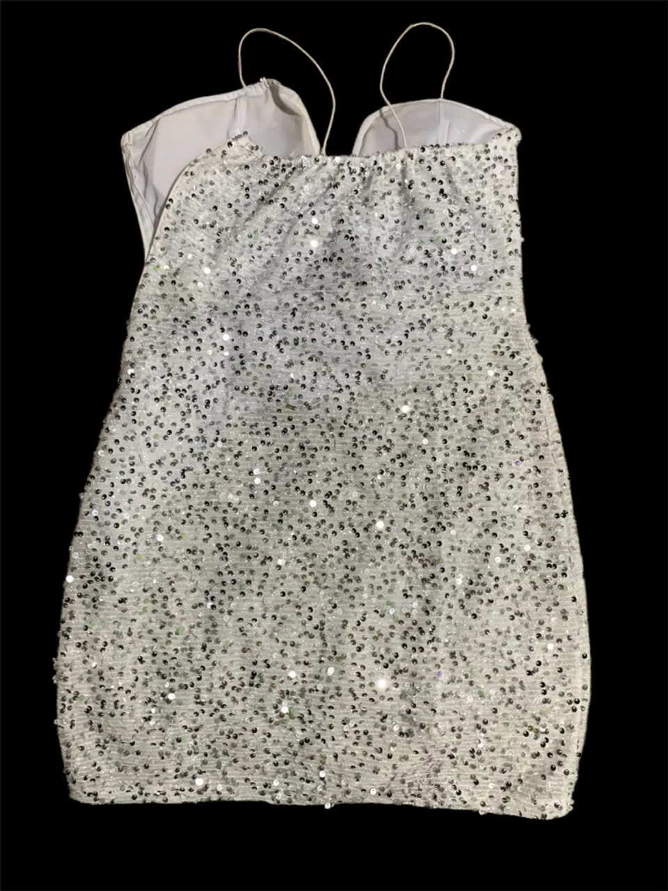 Vestido branco com brilho