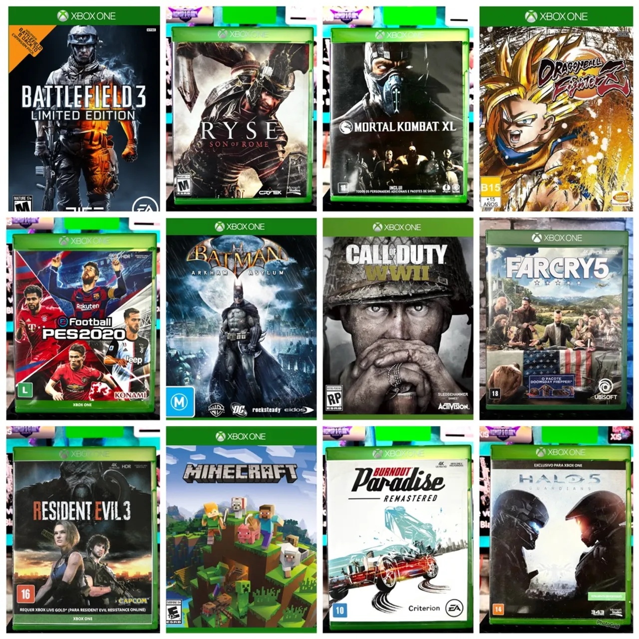 Jogos Xbox One semi-novo físicos