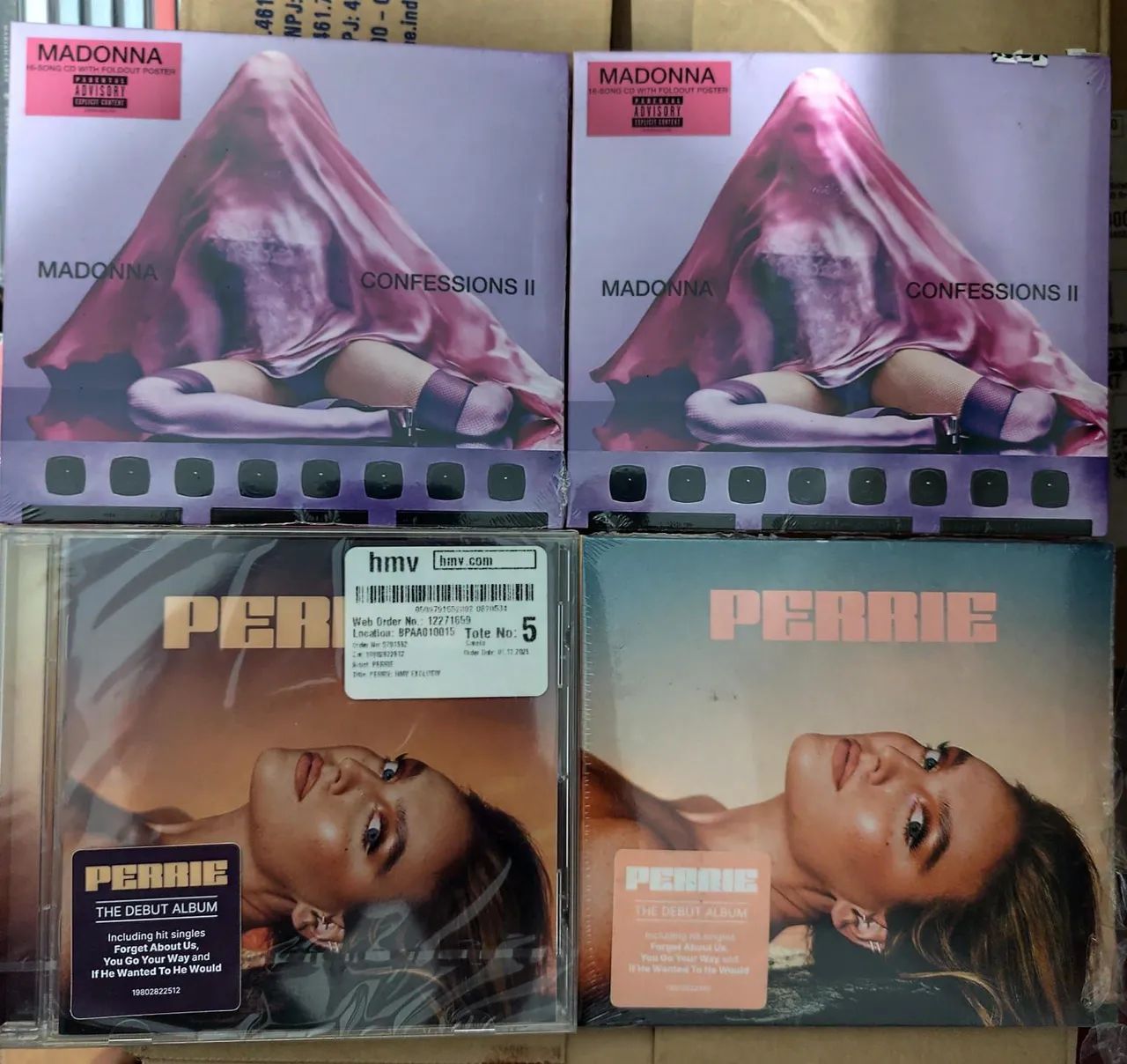 Coleção CDs Perrie e Madonna Novos