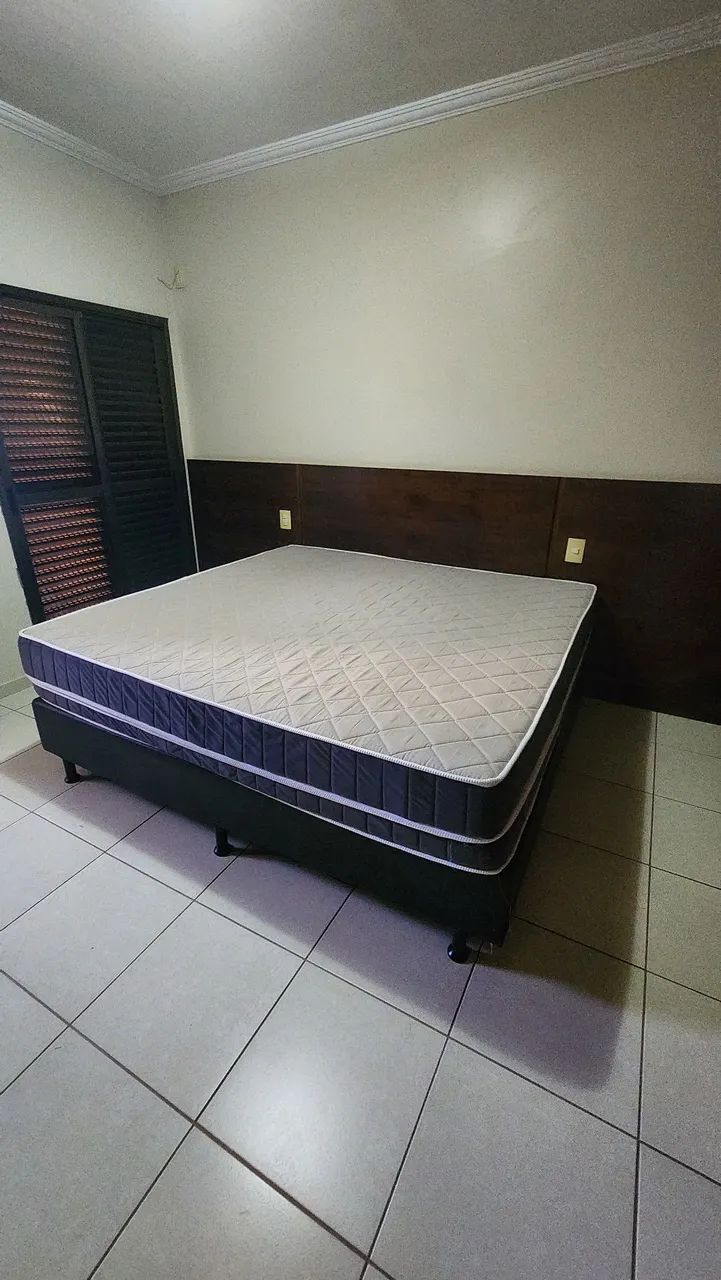 Cama box + cochão king ortobom - Foto 5