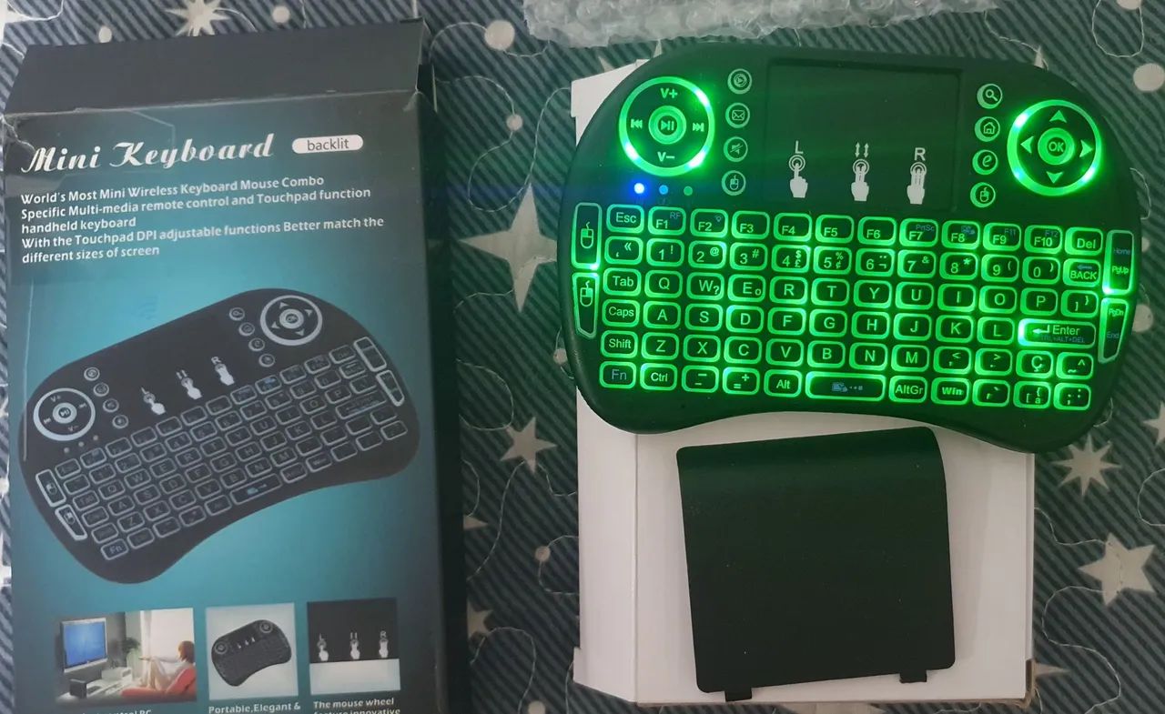 Mini teclado sem fio com touchpad  - Foto 5