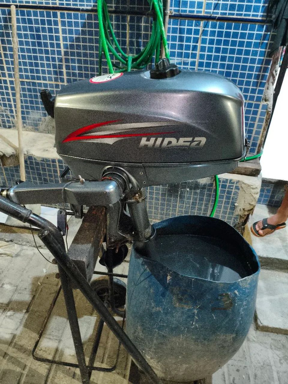 Motor de popa 4HP Hidea 2tempo - Foto 2