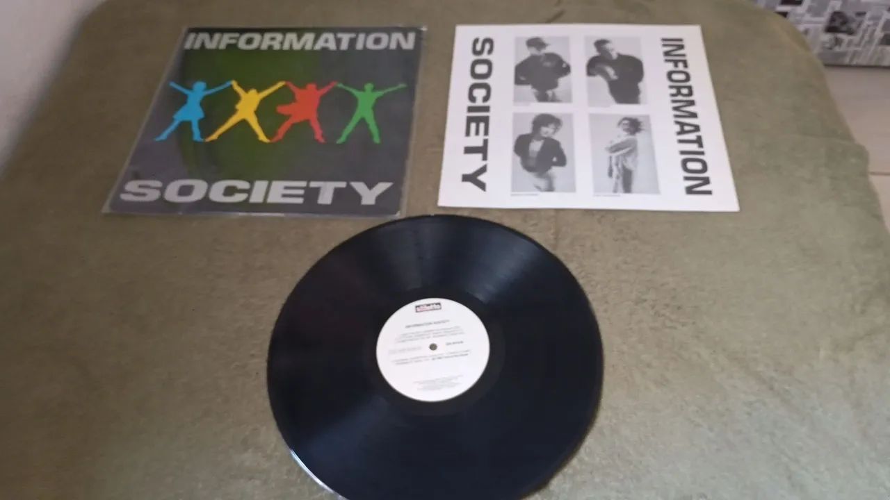 Lp Discos Vinil INFORMATION SOCIETY com ENCARTE -otimo estado -SEM RISCOS 