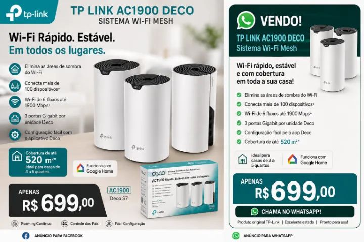 TP-LINK AC1900 DECO S7 - SISTEMA WI-FI MESH