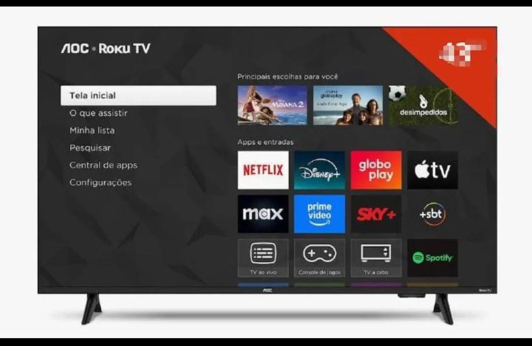 Vende-se televisão roku 32 polegadas 1 mesmo de uso