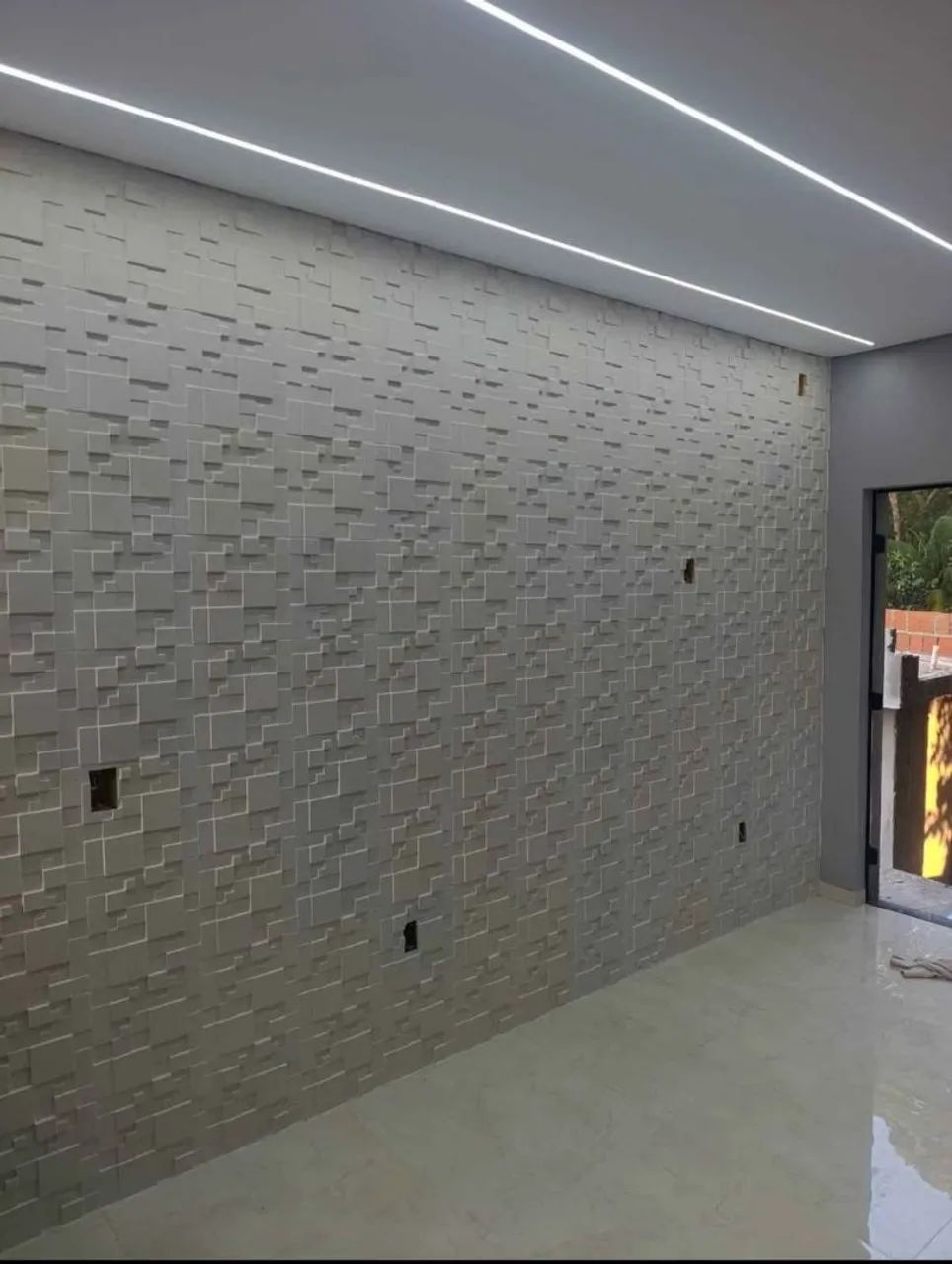 Placa de gesso 3D e instalação  - Foto 4