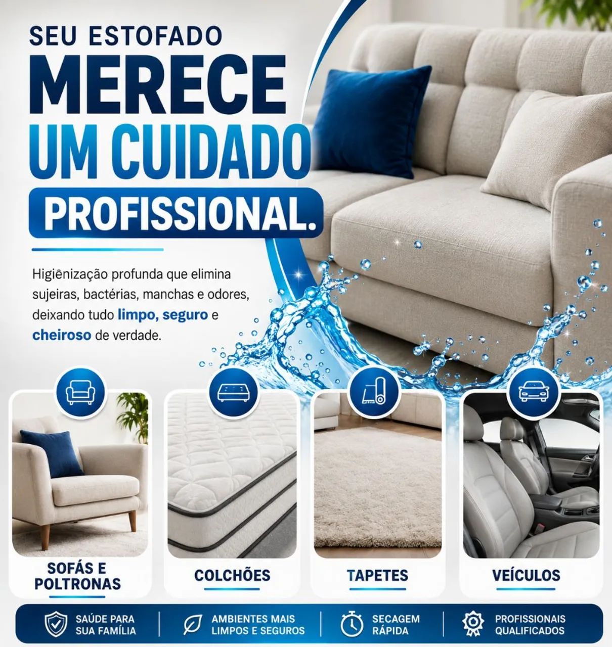 Limpeza e higienizado de estofados