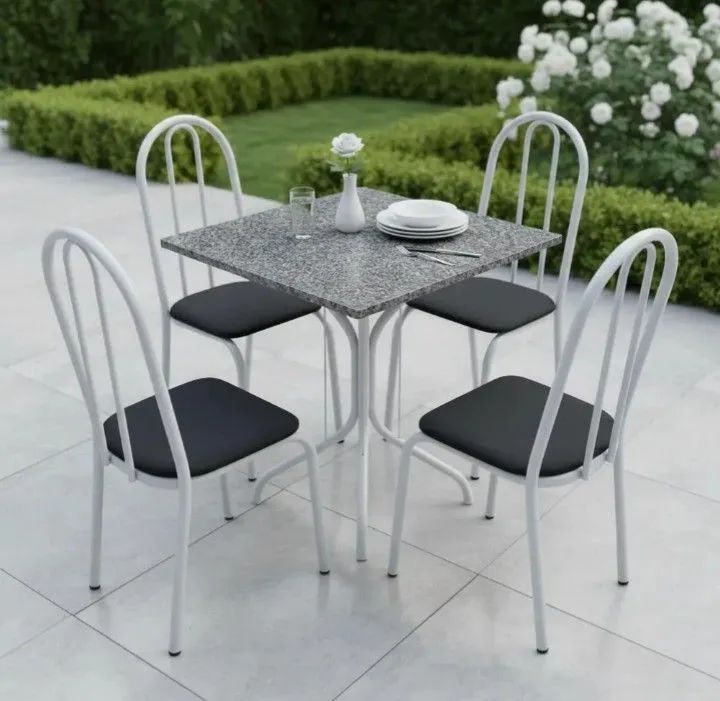 Jogo de mesa 70x70 granito  - Foto 2