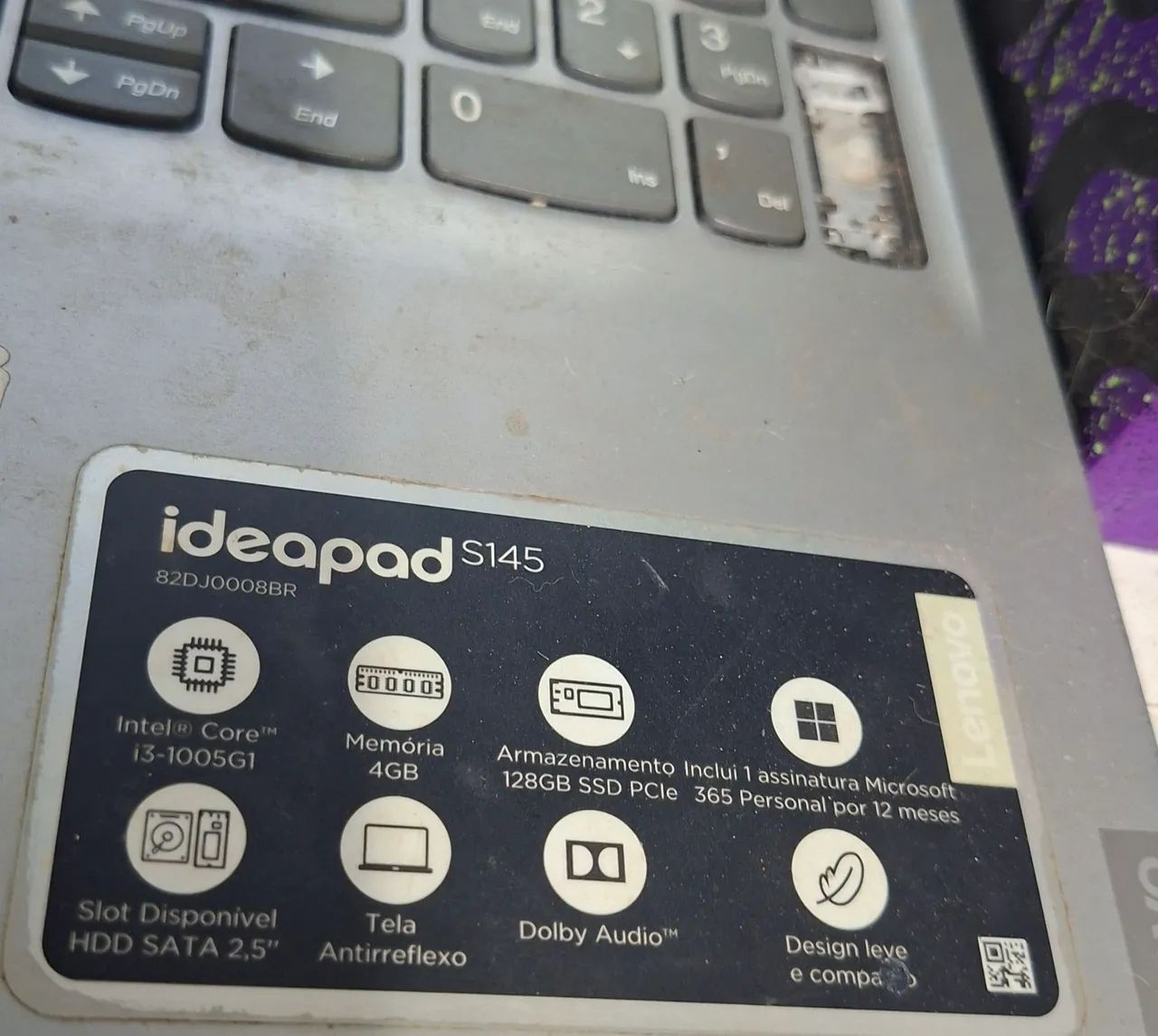 Notebook Lenovo tela quebrada - Foto 2