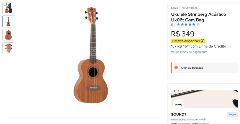 Ukulele Tenor Strinberg