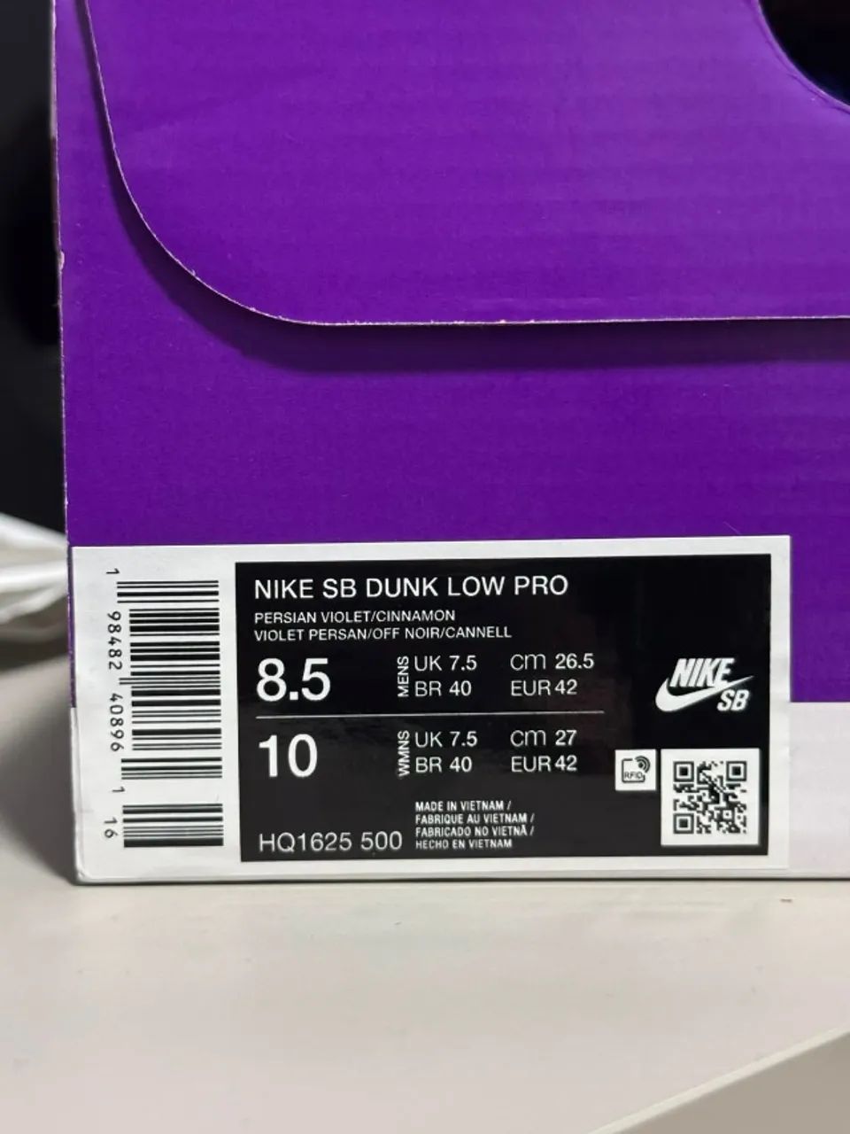 Nike SB Dunk Low Pro Persian Violet Off Noir - Foto 3