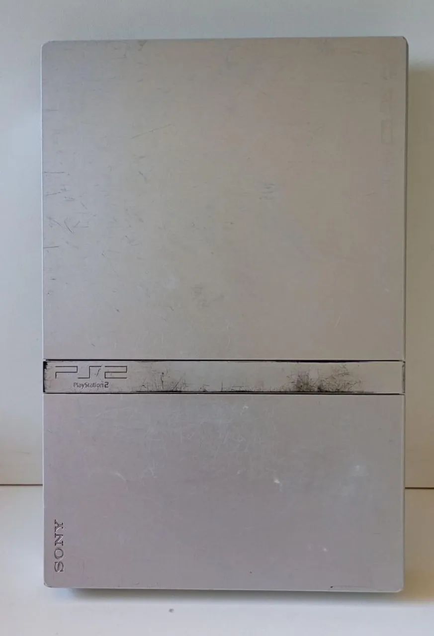 Carcaça Prata PS2 Slim Modelo 79001