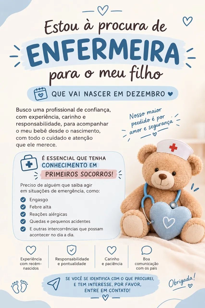 Contrata-se enfermeira 