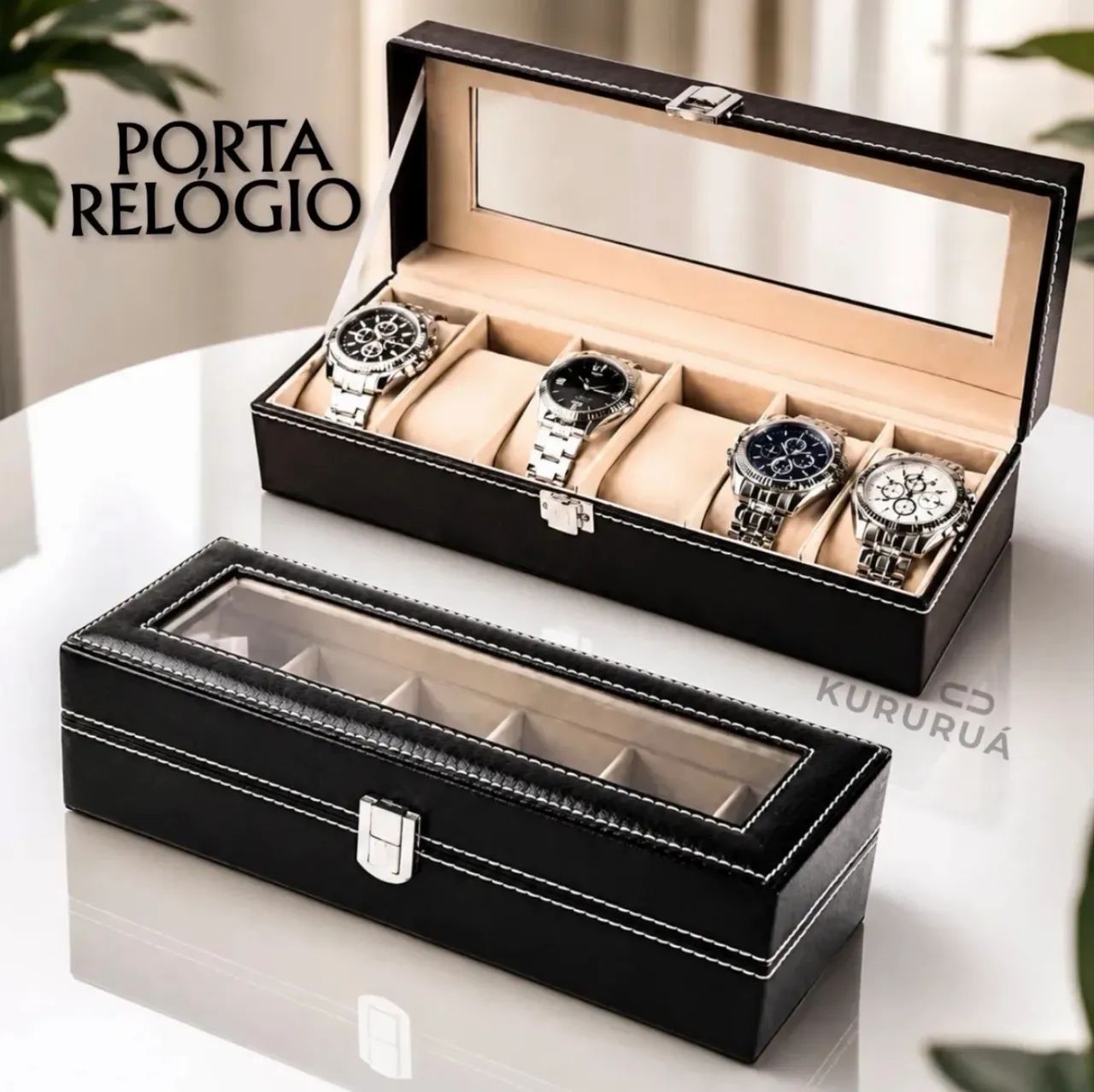Caixa de relógio - P/ 6 relógios