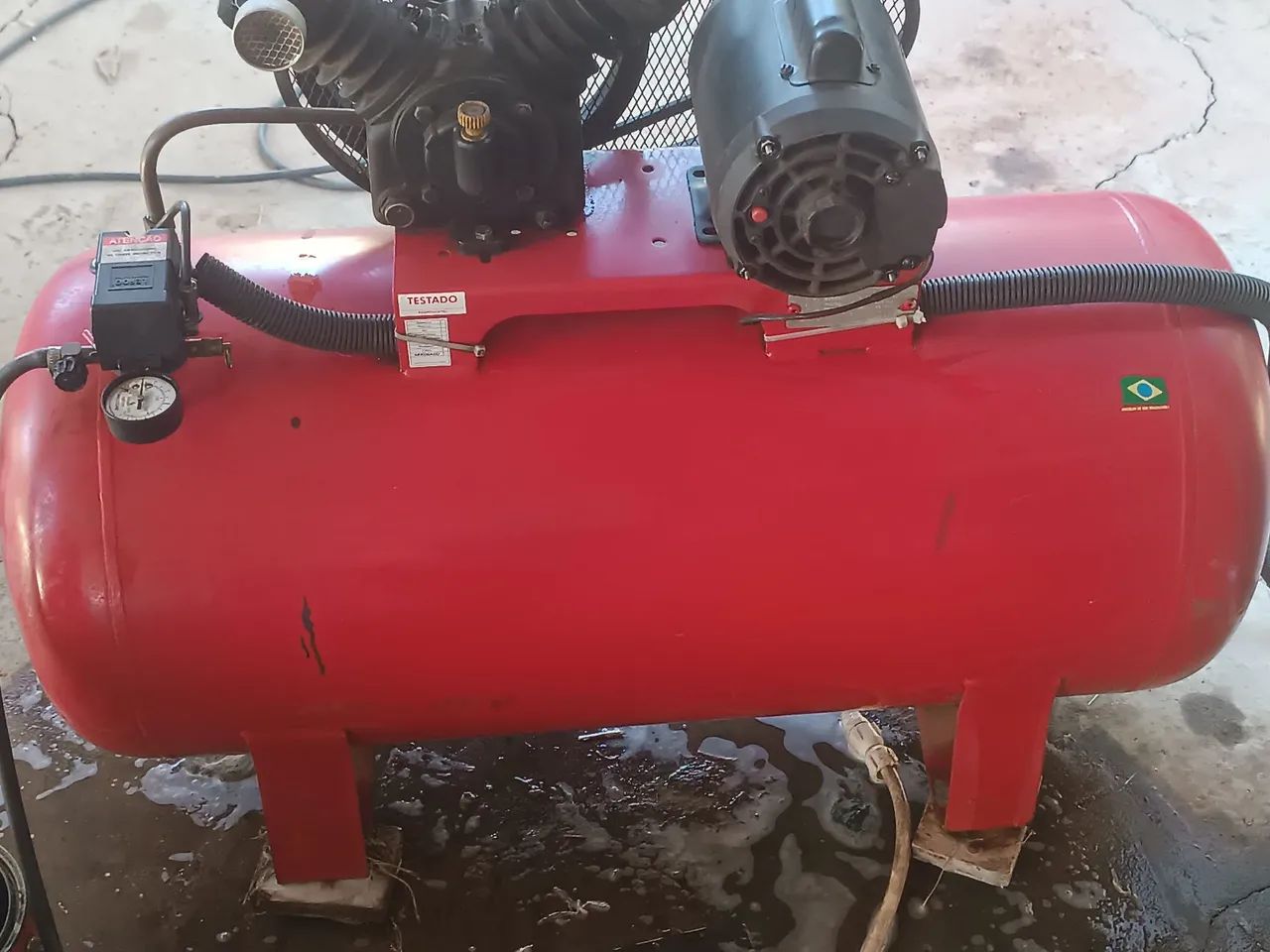 COMPRESSOR PRESSURE 100 LITROS - REVISADO - Foto 2