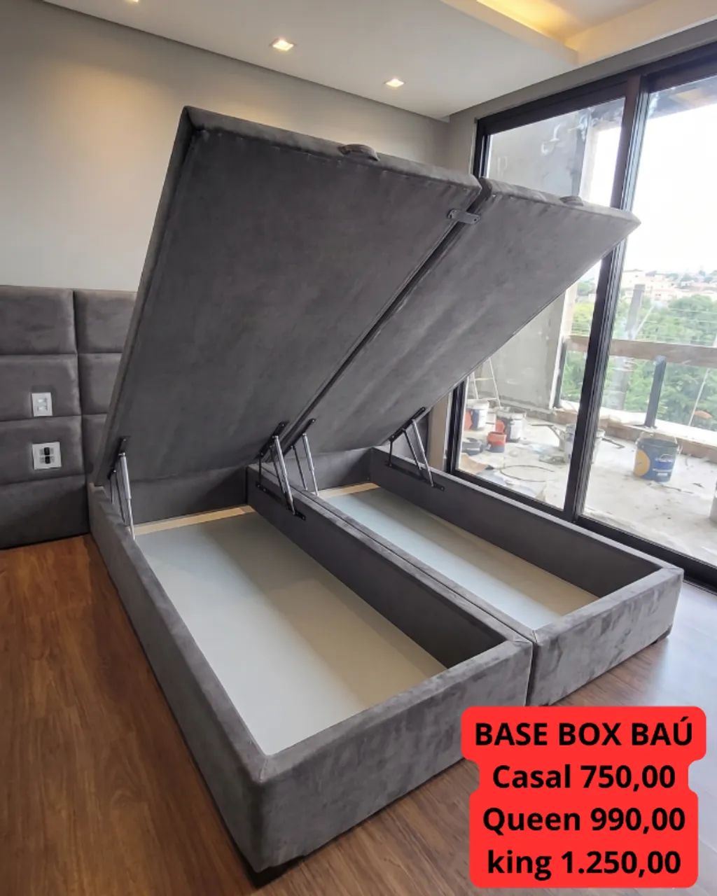 Base Box Baú Direto da Fábrica 1 ano de garantia 