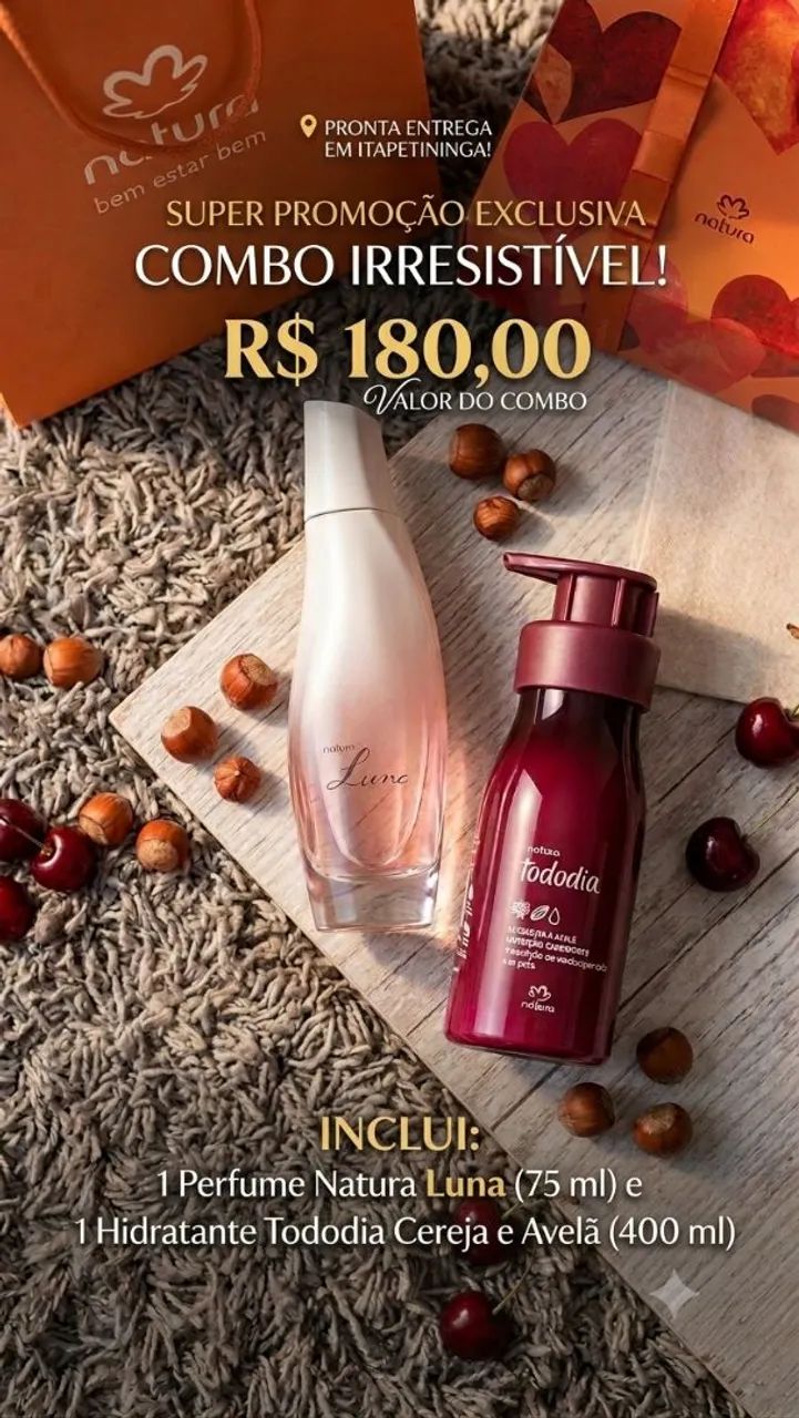 Perfume Luna + Hidratação Profunda Tododia