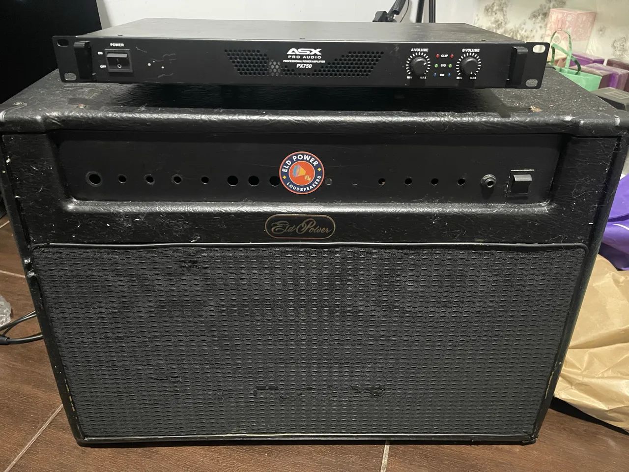 Gabinete com 2 Alto Falantes FRFR Eld Power 12 polegadas um 4 e outro de 8 ohms zeros - Foto 3