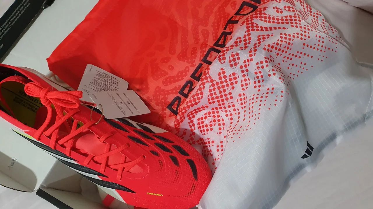 Chuteira Campo Adidas Predator Elite FT Língua Dobrável Tam 40