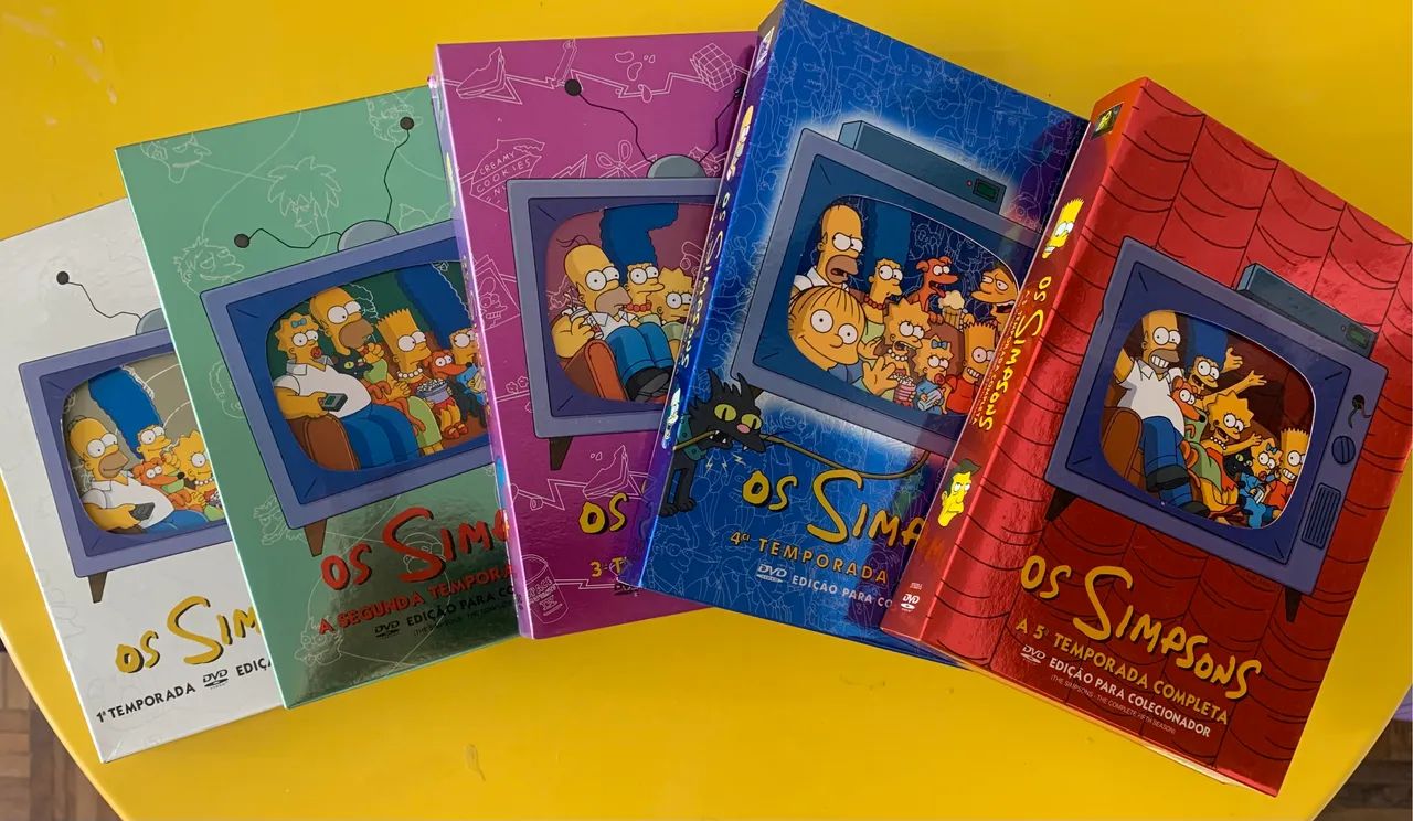 Os Simpsons-1ª até a 5ª temporada + 2 Clássicos - CDs, DVDs etc