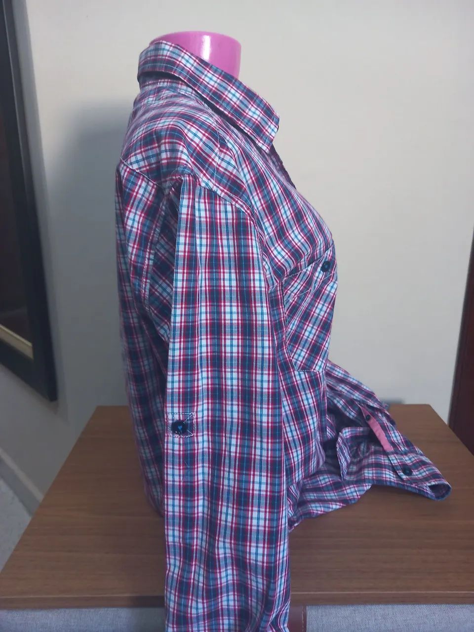 Camisa xadrez masculina zara - Foto 5