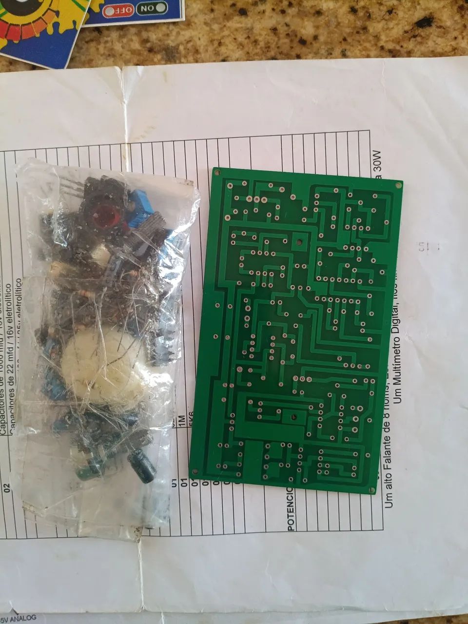 detector de metais obs: placa e peças para você montar seu detector