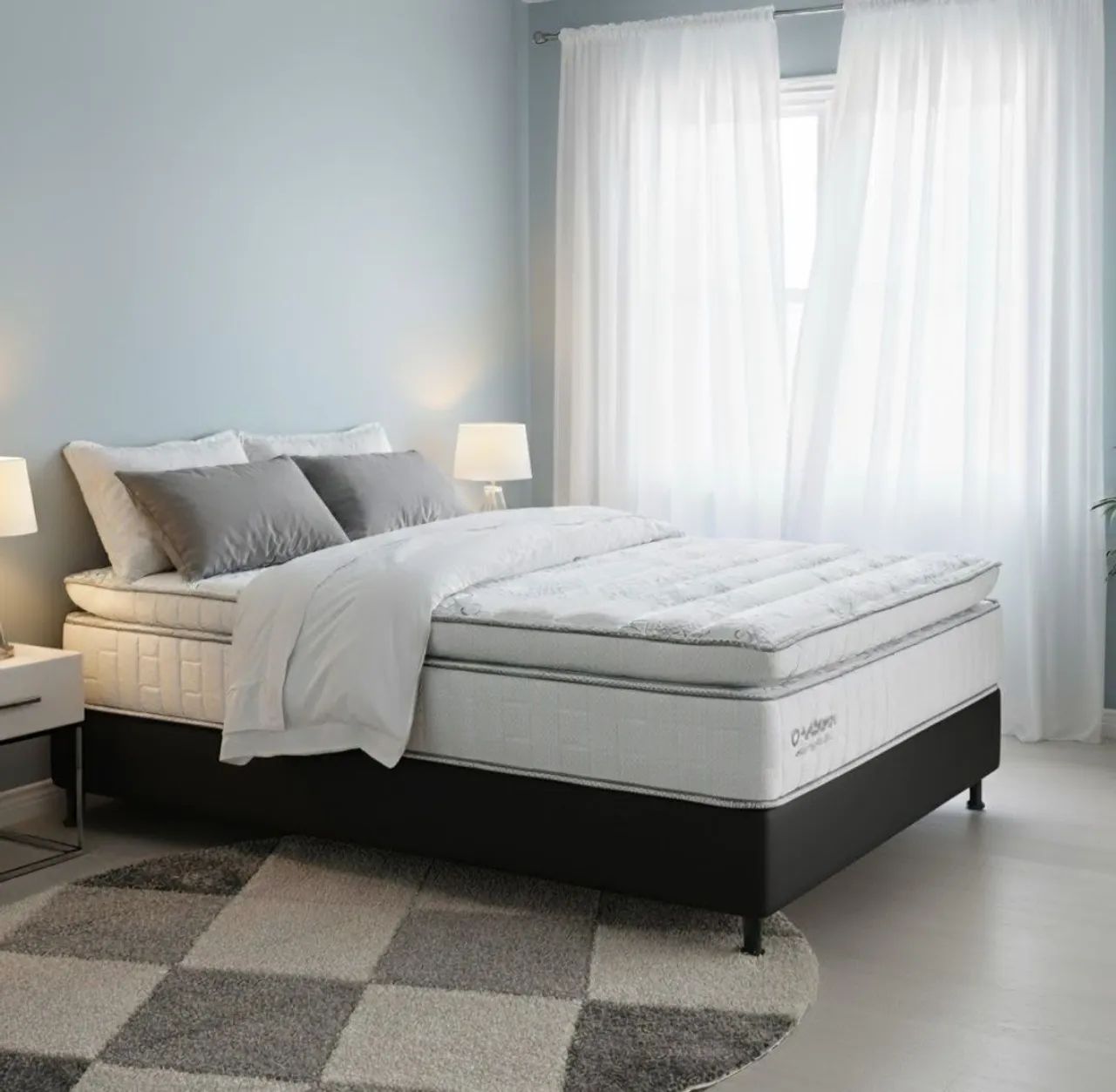 Quarto colchão casal molas 