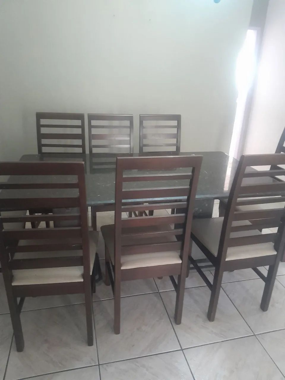 Mesa em granito 8 cadeiras  - Foto 3