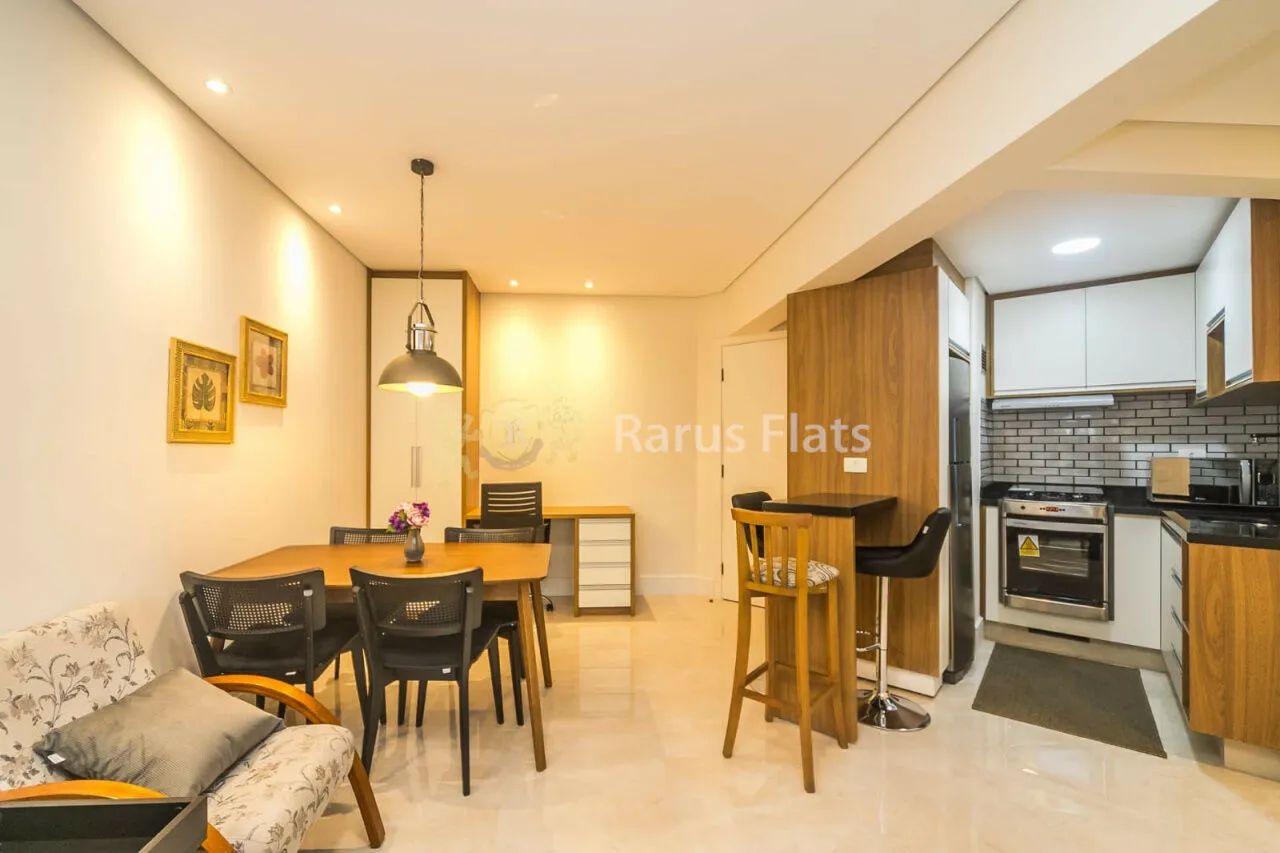 Flat para alugar na Vila Nova Conceição - Edifício Contemporâneo - Cód. LJG03099