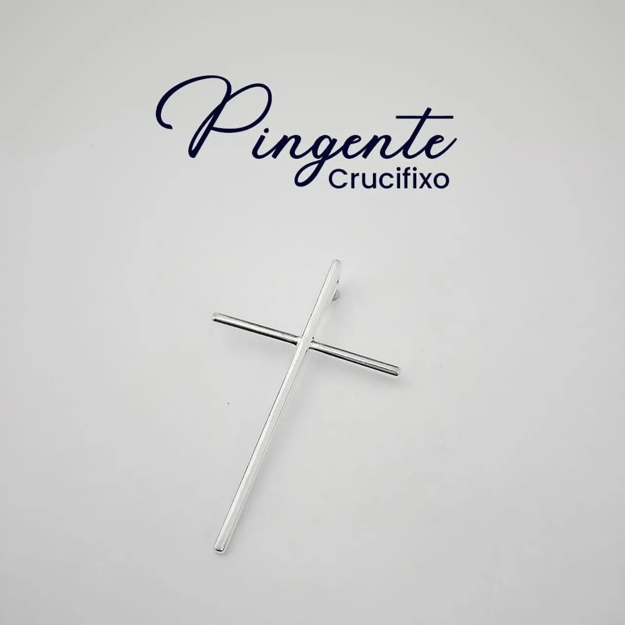 Pingente Cruz em Prata - Foto 3