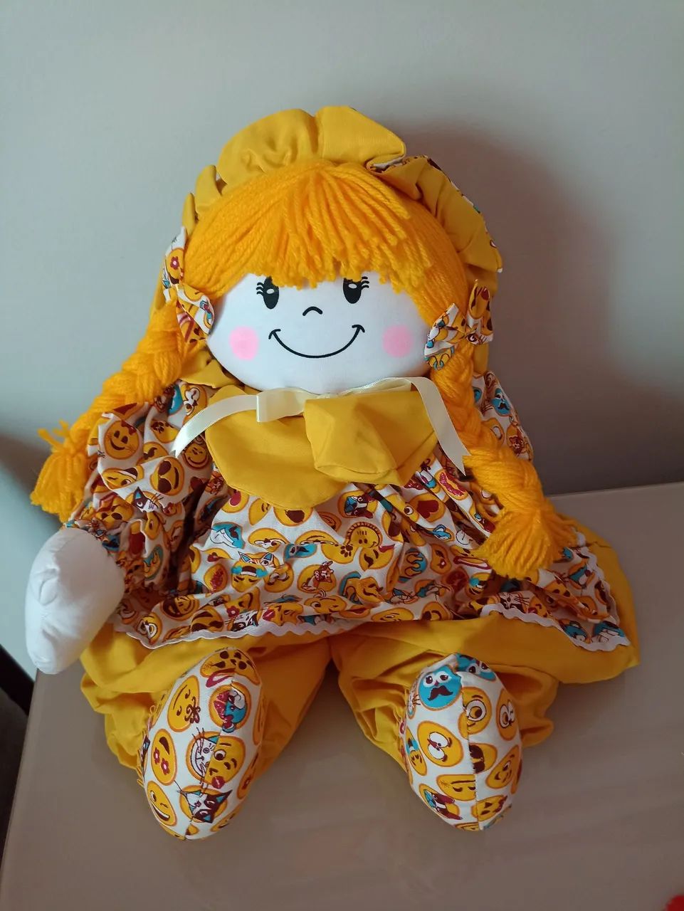 Boneca de pano , artesanal de Tiradentes 54 cm - Foto 5
