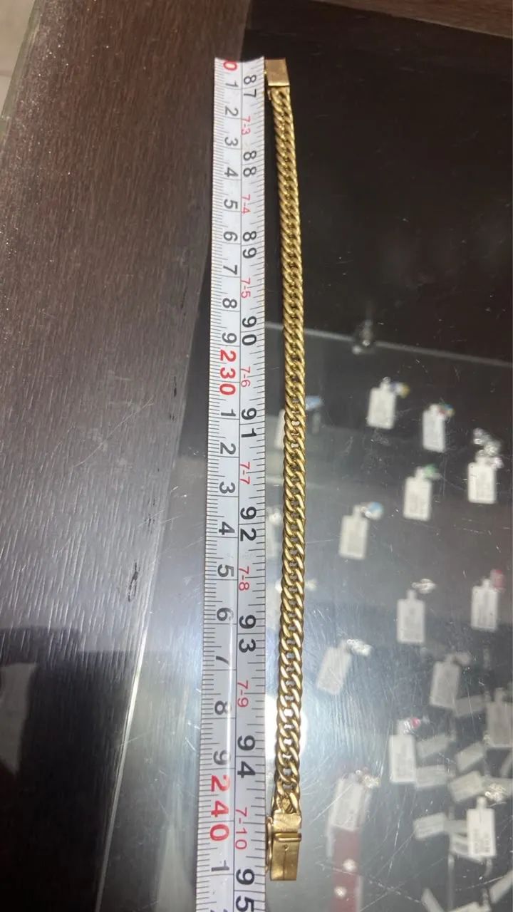 Pulseira de ouro de 18K, Nova 10gramas - Foto 2